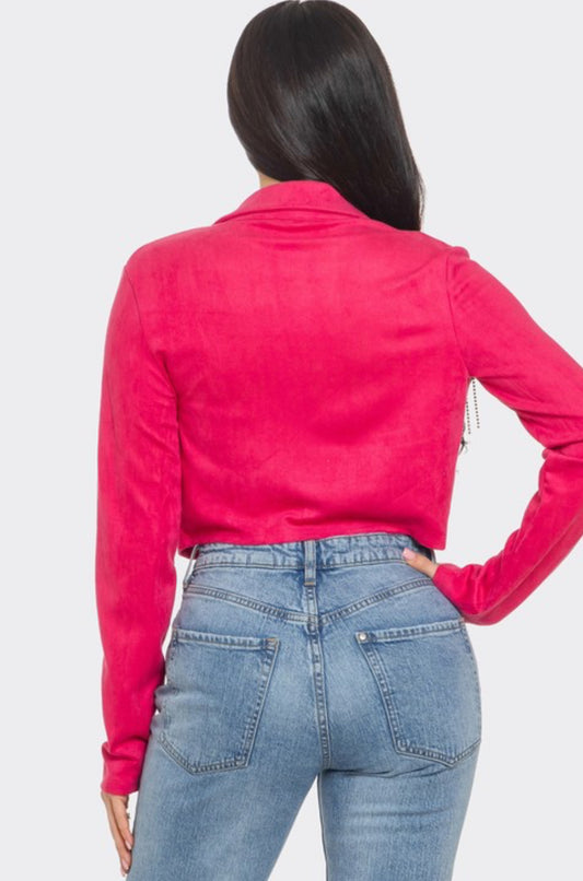 SALE COLLECTION✨Pink suede jacket