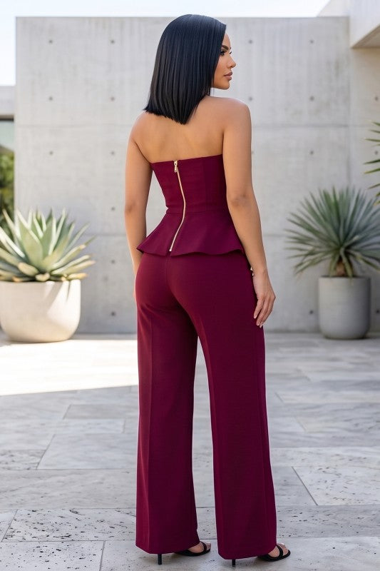 New arrivals✨ burgundy jumpsuit