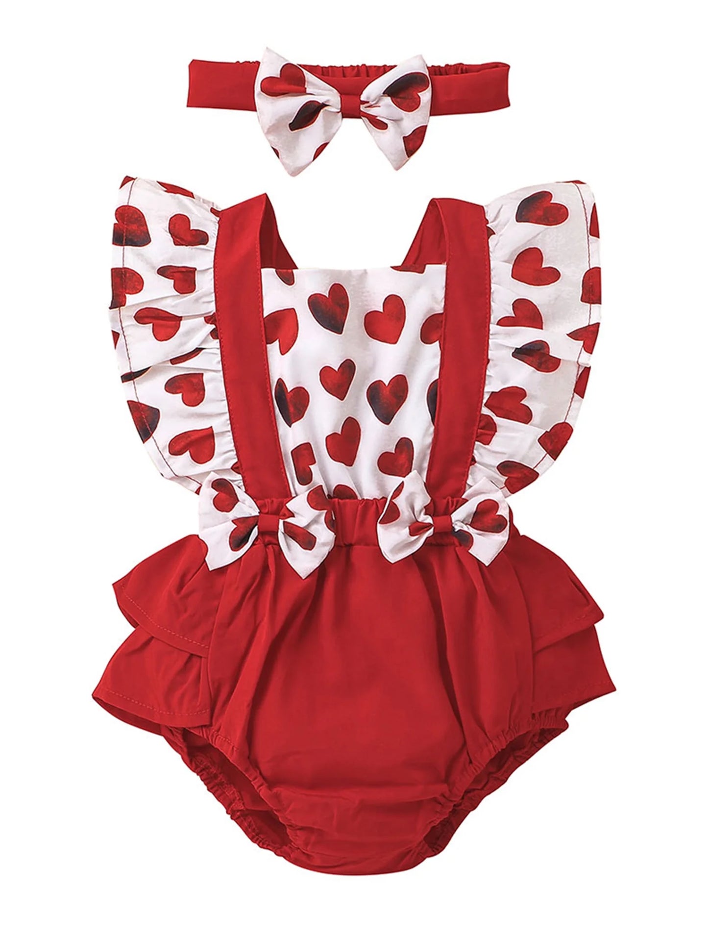 🧸TINY COLLECTION✨ Valentine’s day romper dress