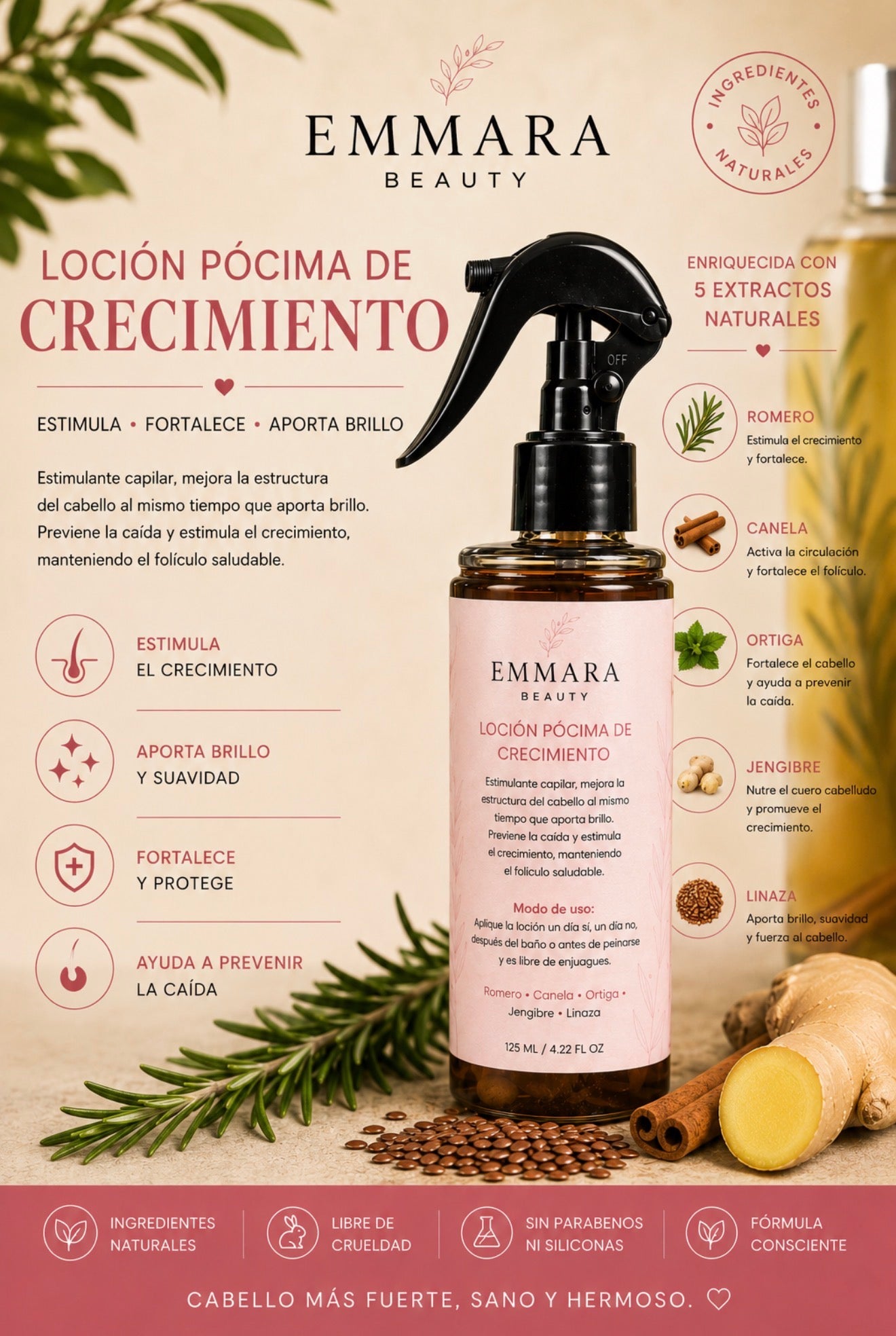 Emmara hair growth lotion