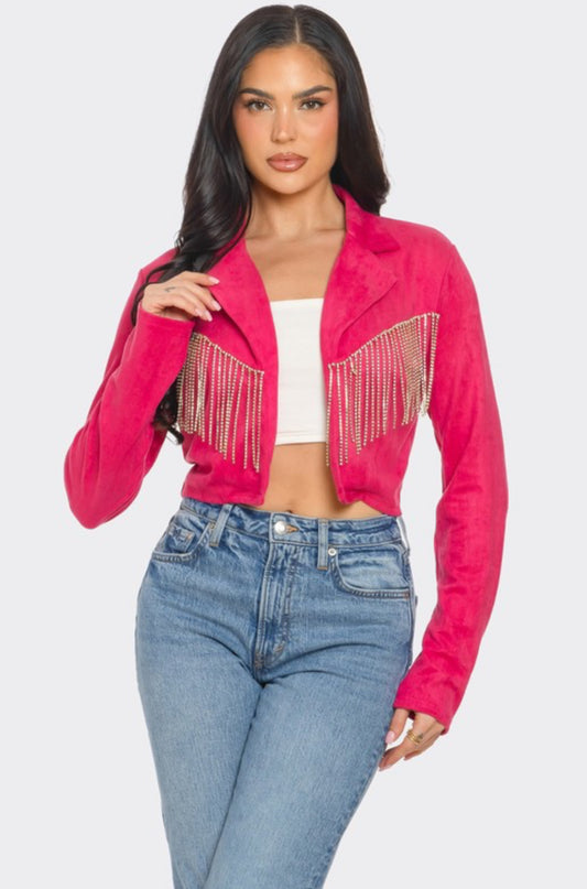 SALE COLLECTION✨Pink suede jacket