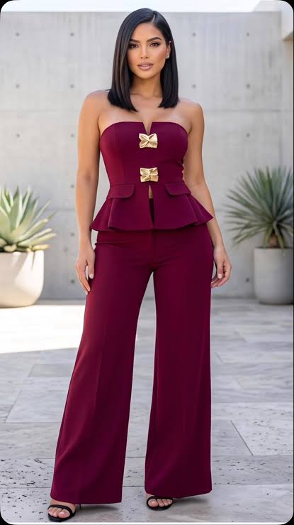 New arrivals✨ burgundy jumpsuit